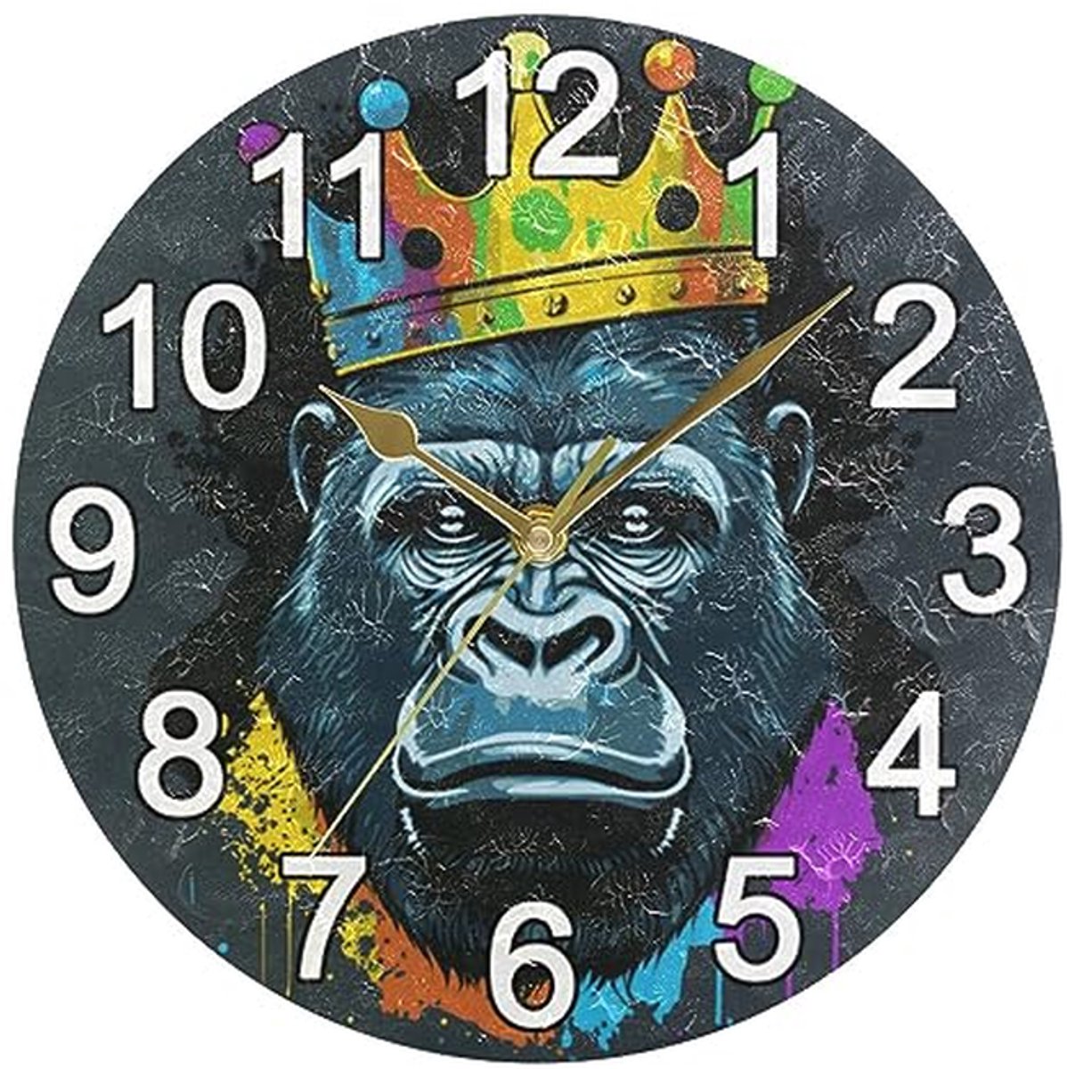 Stille wandklok 10 inch voor woonkamer, slaapkamer en keuken – decoratieve klok zonder tikkend geluid