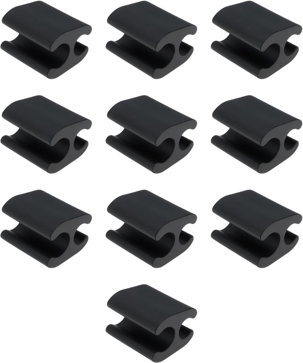 Dailygoods- Remkabelclip - 10 Stuks - Geschikt voor 4mm/5mm Kabels - Duurzaam Plastic - Eenvoudige Installatie - Voor Fietsframe - Fietskabelclip