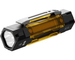 WUBEN E8 Compacte Magnetische Modulaire LED Zaklamp - 1300 Lumen - USB-C Oplaadbaar - EDC Camping Flashlight - Black