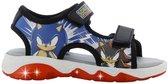 Sonic - Sandalen voor jongens - Sonic en Shadow Lichtgevende schoenen voor kinderen - Zomerschoenen van 2 tot 8 jaar - Maat 26 - Zwart