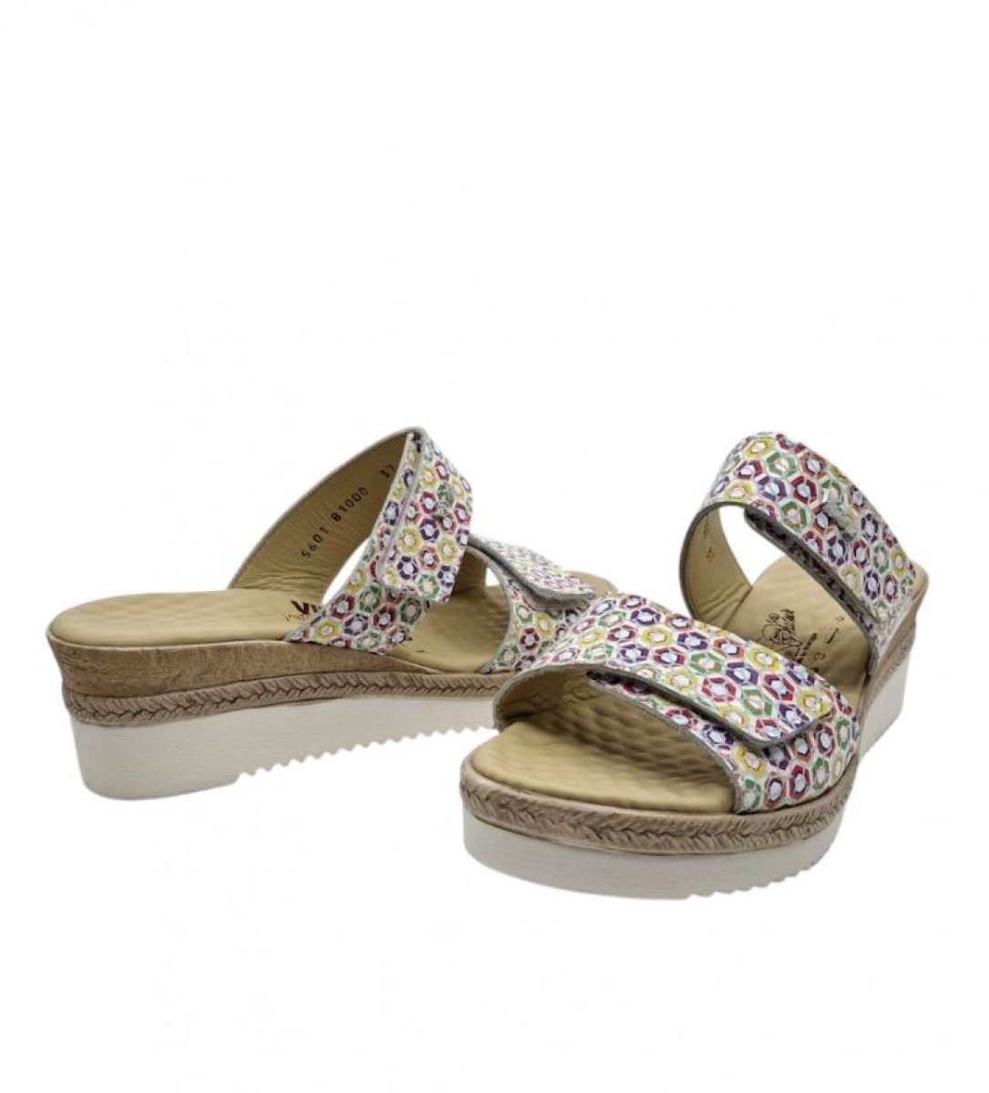 Vital Slippers - Vital olivia geo multicolor muiltje