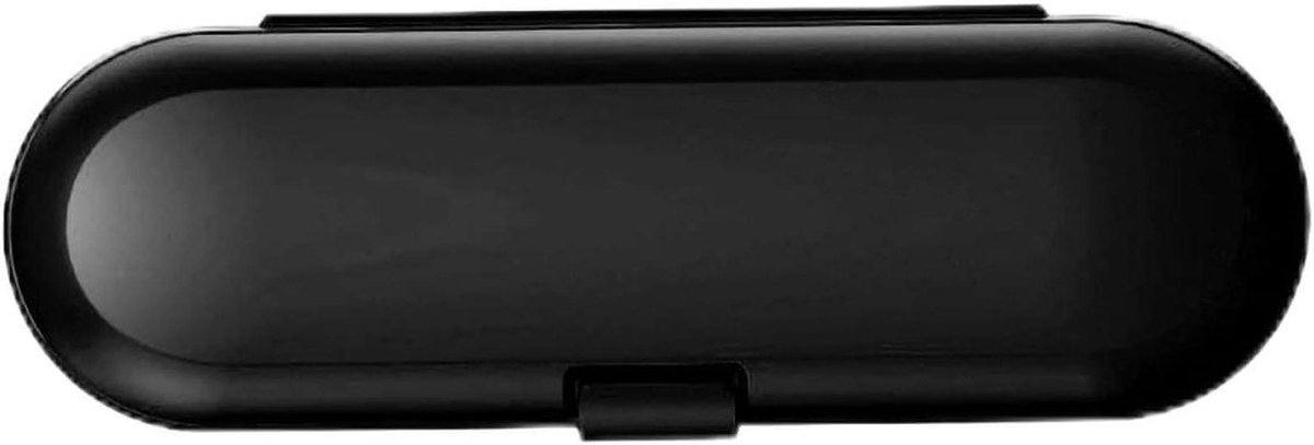 Tandenborstel Etui - Reisetui Opzetborstels - Hygiënisch Vervoeren - Ventilerend Hol Ontwerp - 21.5 cm Lengte - Zwart