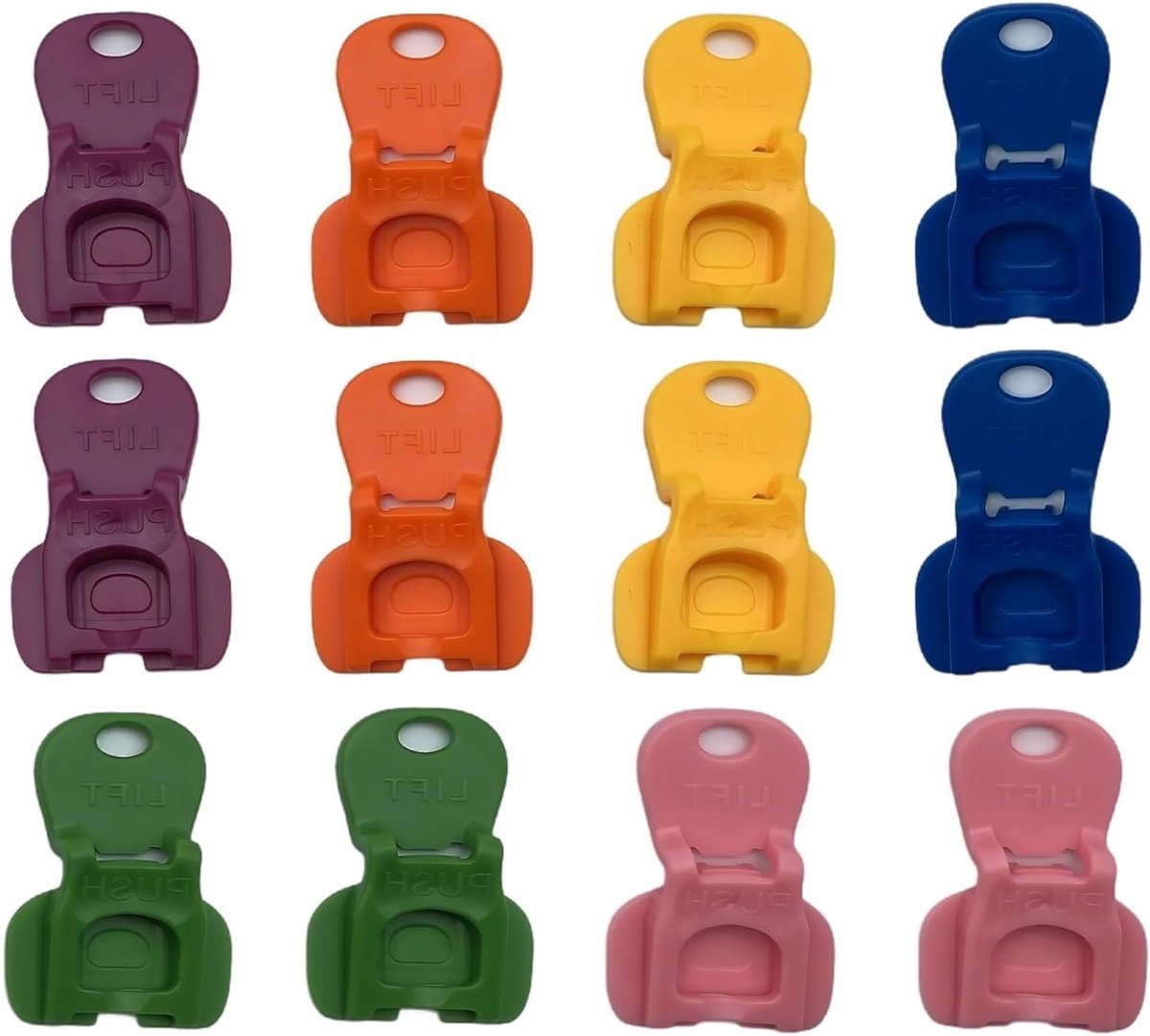 Stofdichte Drinkdeksels voor Flessen, Multi-Color, Sleutelgat Ontwerp, Vaatwasmachinebestendig, 12 Stuks, Perfect voor Thuisgebruik en Feestjes