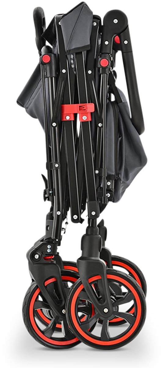 FUXLIFE C850 Inklapbare tuintrolley Grijs - Premium Cruiser - draagvermogen 75 kg van Merkloos — afbeelding 5