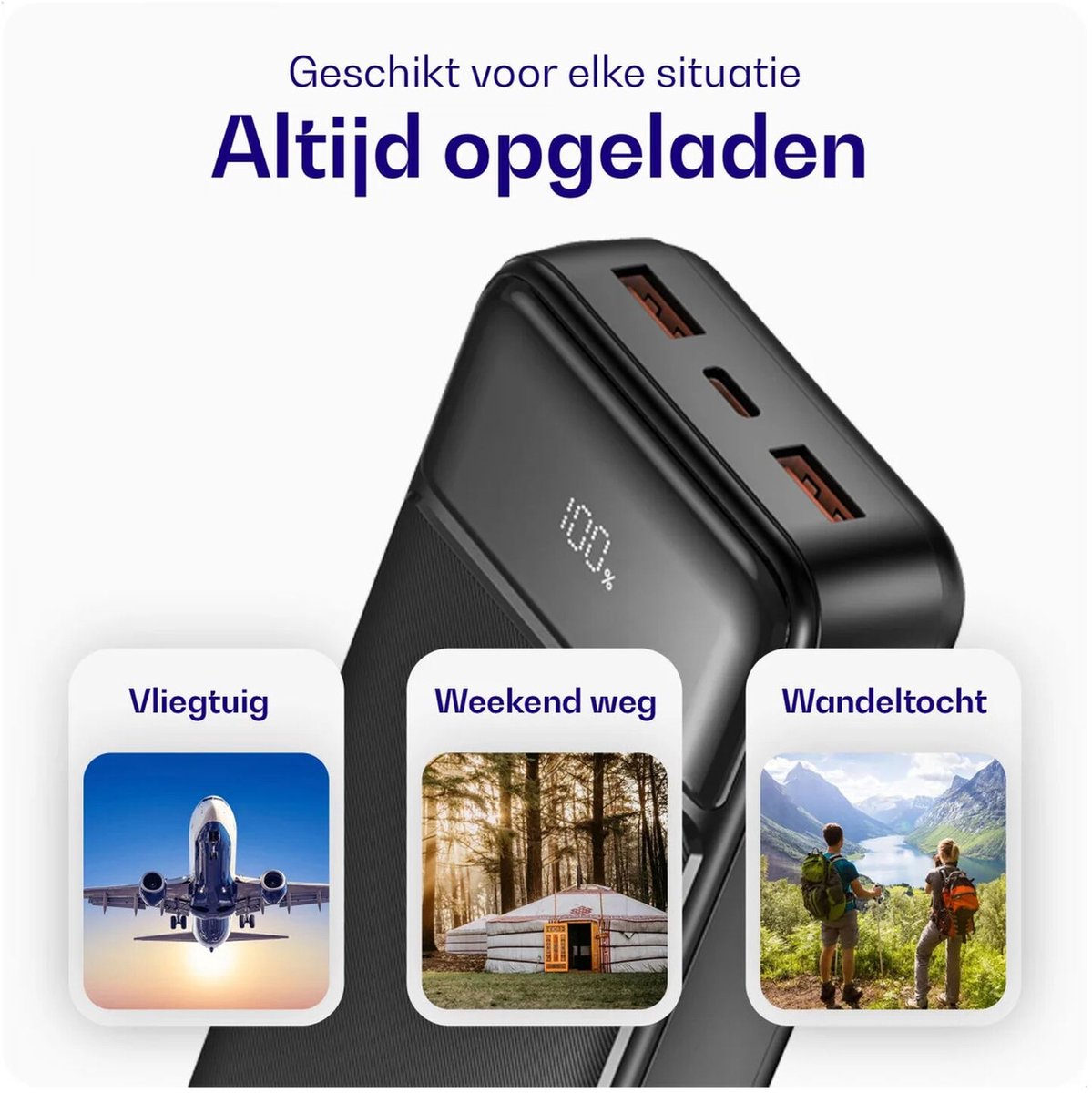Buddi Boost - Duo Pack - 20.000 mAh Powerbank - Reisformaat - afbeelding 2