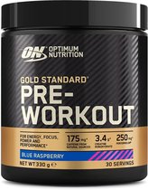 Optimum Nutrition Gold Standard Pre Workout - Blue Raspberry - Pre-Workout - 330 gram (30 doseringen)