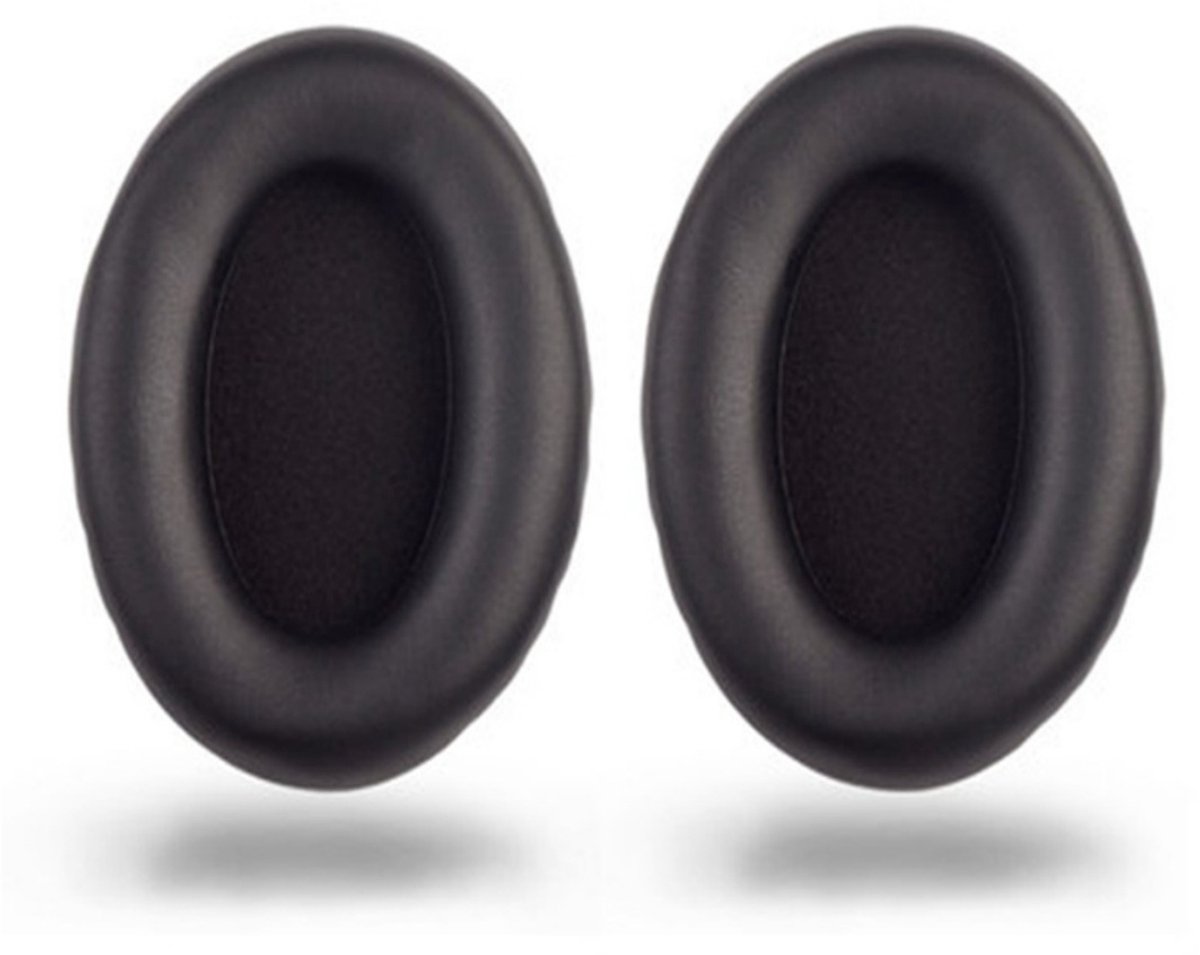 TOVBMUP Oorkussens - Koptelefoonhoezen - Oorkappen van schuimrubber - Oorkappen voor koptelefoons - Geschikt Voor Sony WH-1000XM3 Koptelefoon - Zacht Schuim - Kunstleer - Zwart - 2 stuks