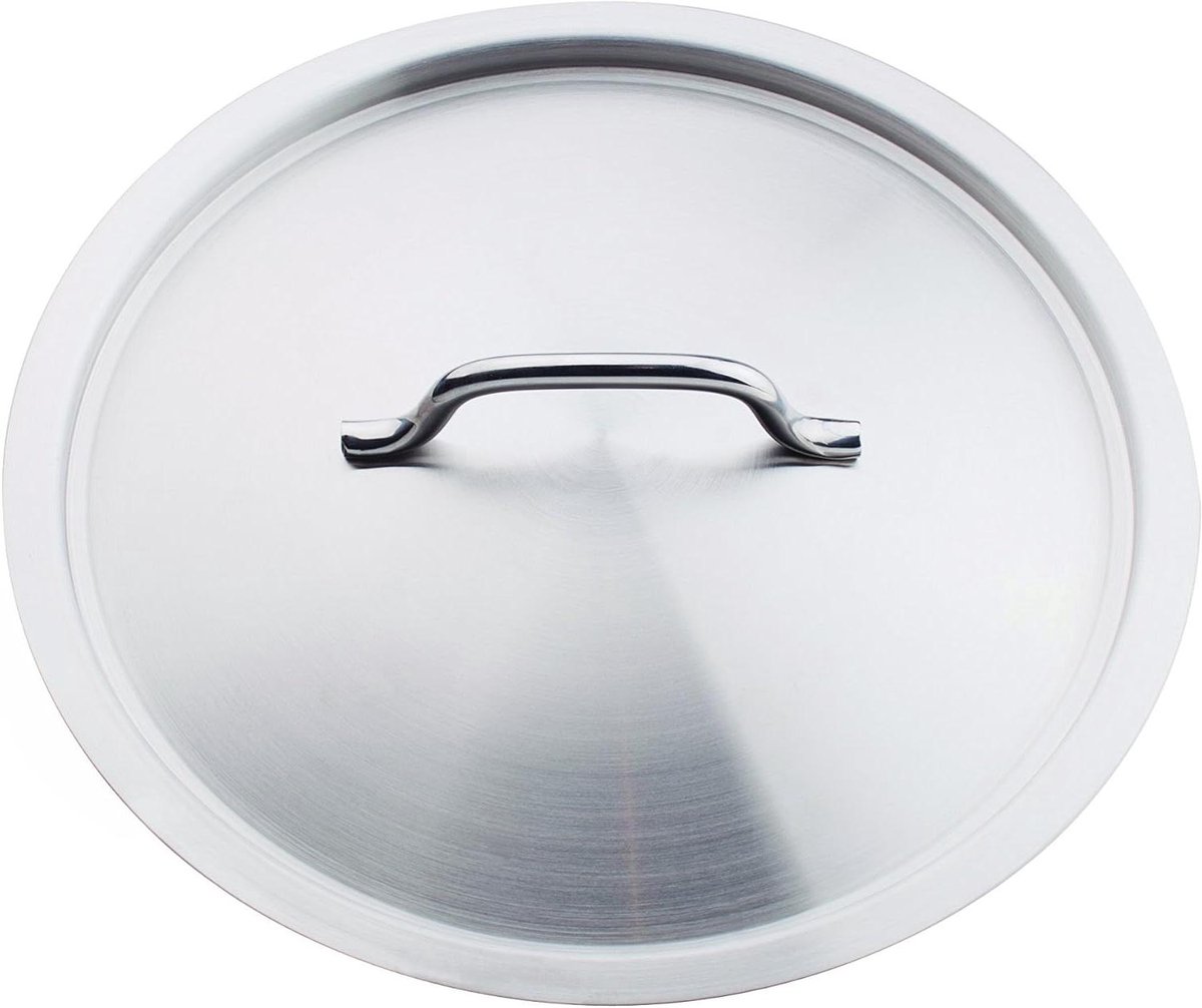Roestvrijstalen Deksel - Kookdeksel Pan - Koken Beschermen - Met Stalen Brug - Diameter 60 cm - Zilver