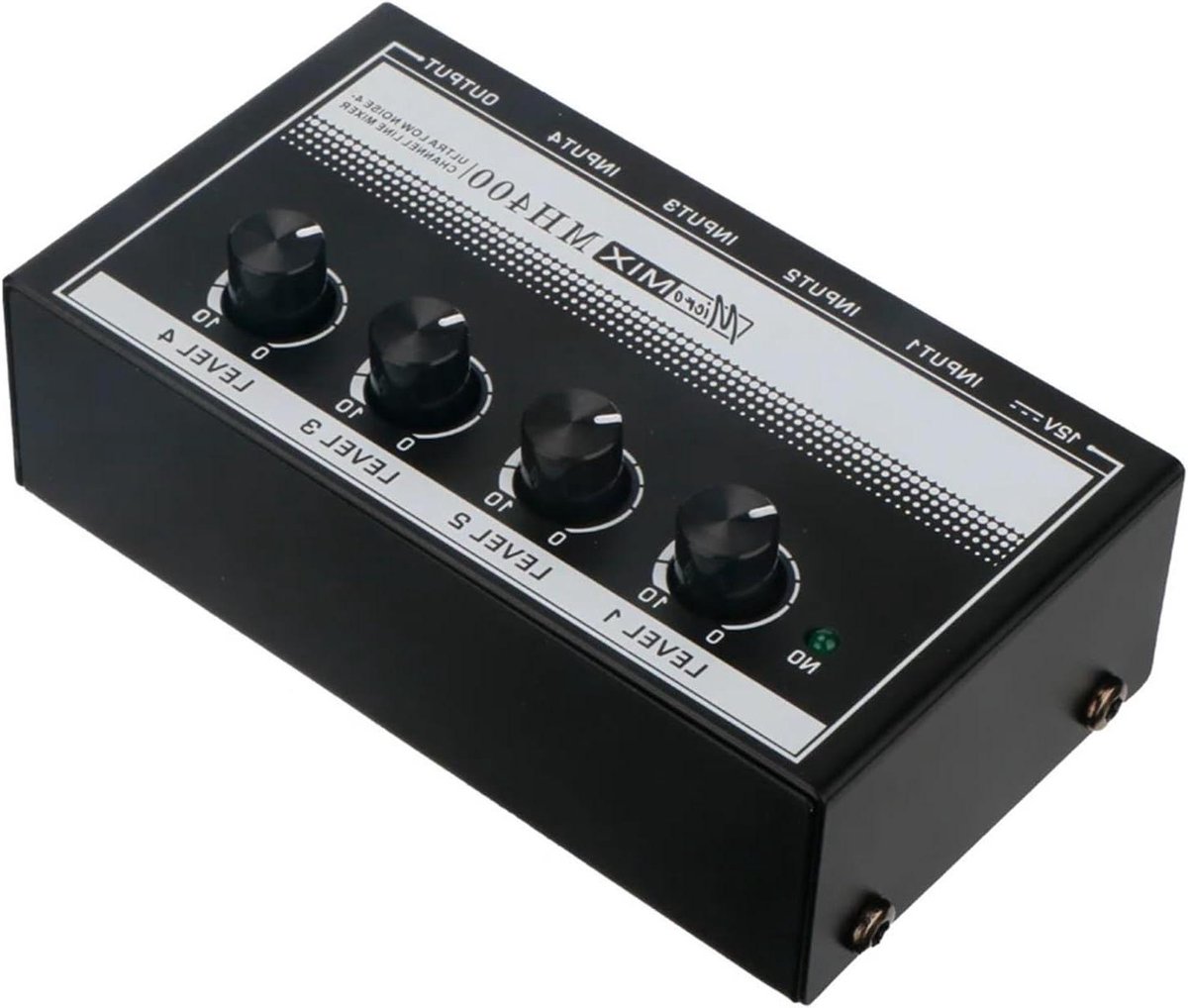 DJ Controller Mixer - Audio Mengpaneel - Muziek Mixen - Ultra Laag Geluid - Compact Formaat - Zwart