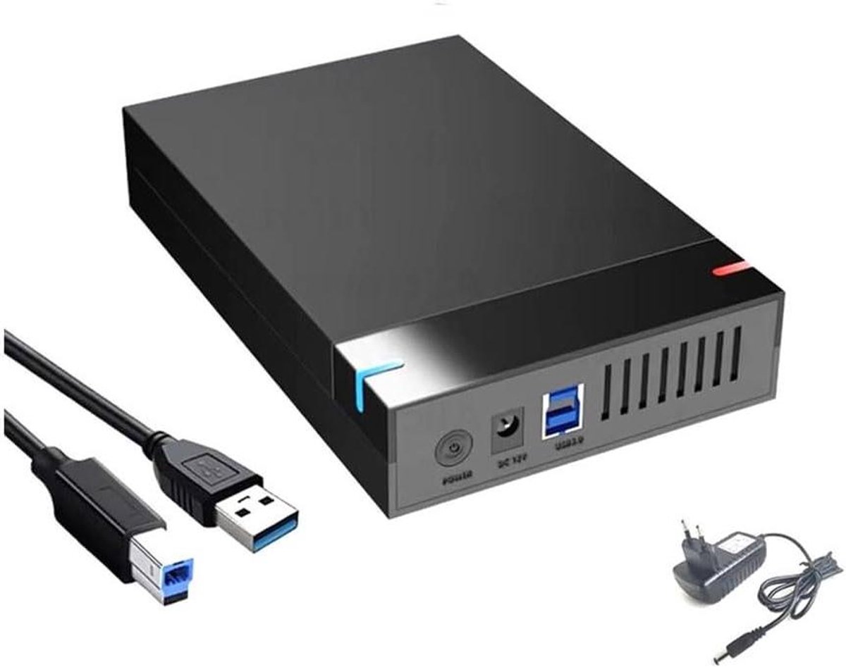 Externe Behuizing - HDD Box - Gegevens Overzetten - Tool-Free Installatie - 35 inch - Zwart