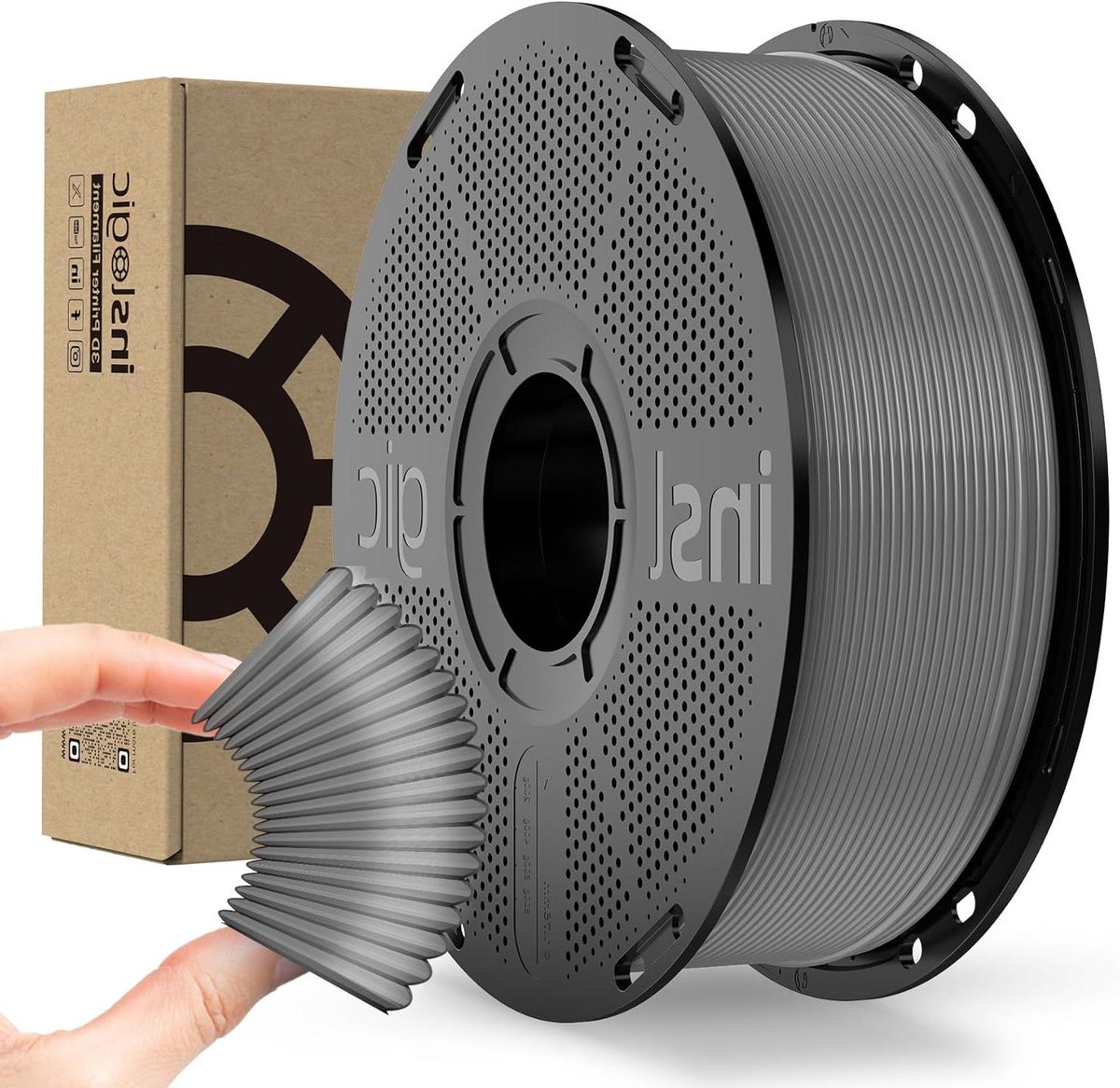 Flexibel Filament - 3D Printer Materiaal - Objecten Maken - Hoge Weerstand - 1.75 mm - Grijs