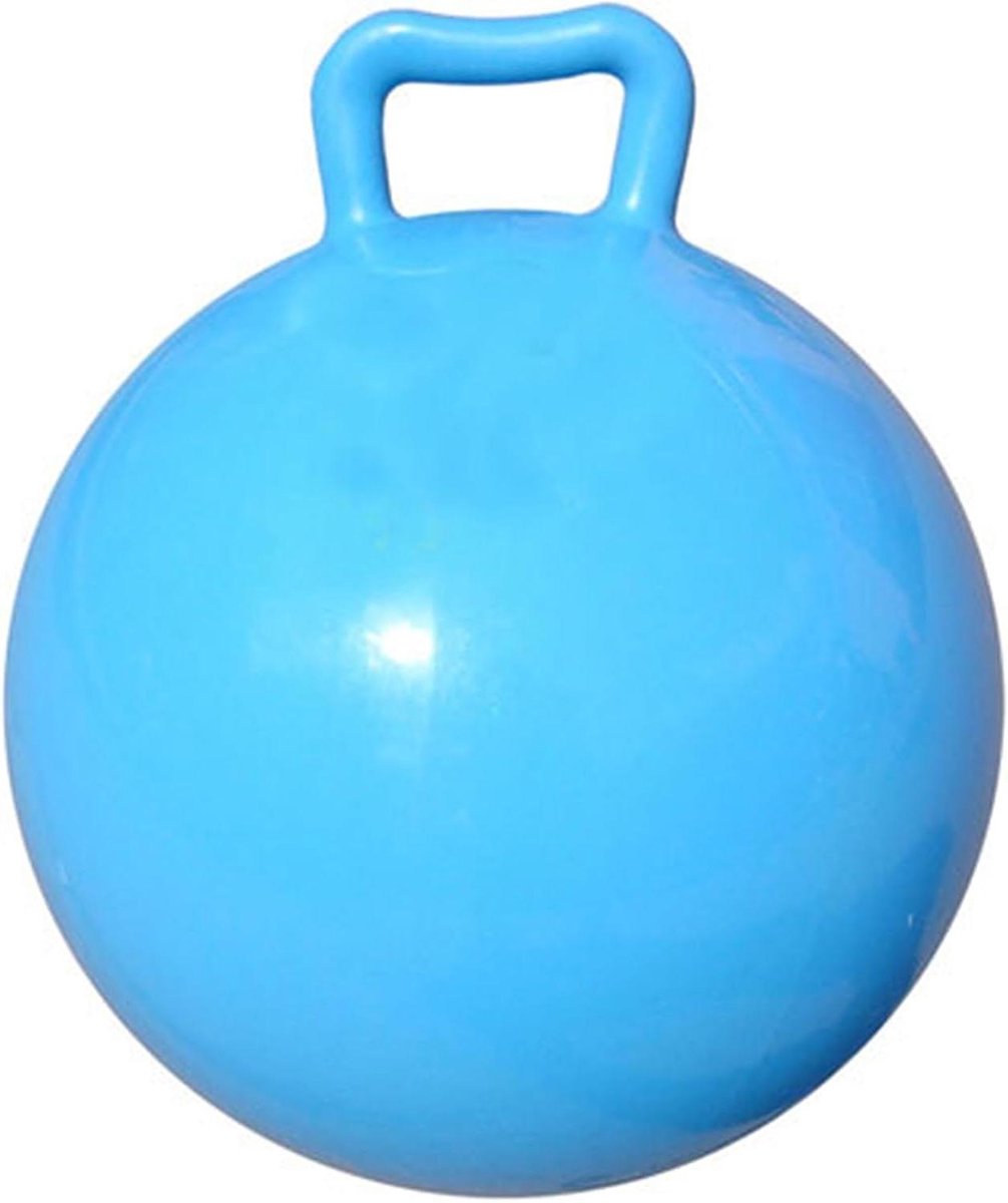 Opblaasbaar Springkussen - Stuiterbal Hoppper - Actieve Spelletjes - Duurzaam PVC Materiaal - 44 cm Diameter - Blauw