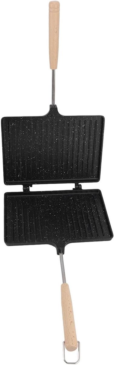 Hot Maker Non Stick, Draagbare Handbroodrooster voor Ontbijt, Familie Multifunctionele Sandwichbroodrooster, Geschikt voor Thuisgebruik