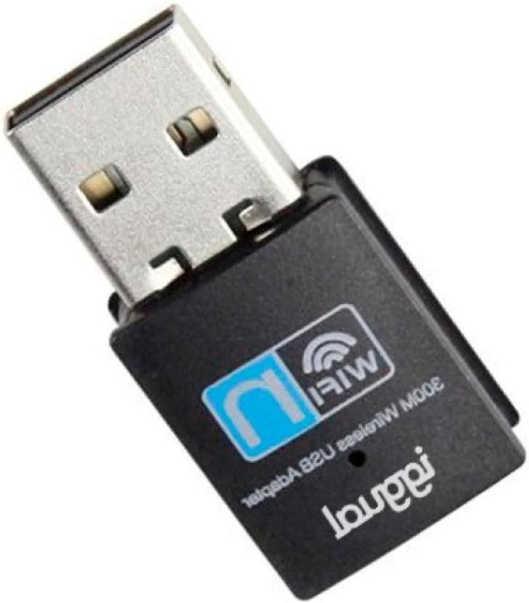 Draadloze Netwerkadapter - Wifi Dongle - Internet Verbinding - 300 Mbps Snelheid - USB 2.0 - Zwart