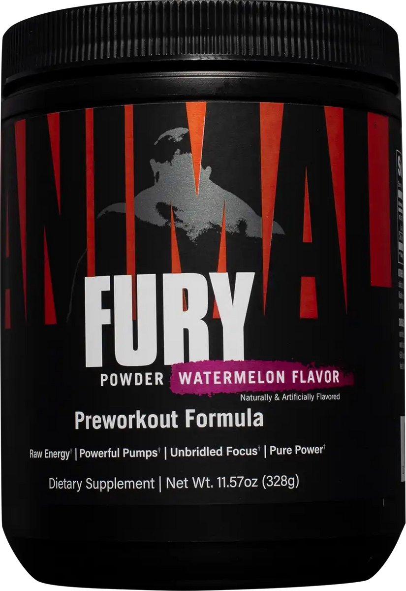 Universal Nutrition Animal Fury (20 serv) Watermelon - Pre-Workout - Pre-Workout Booster