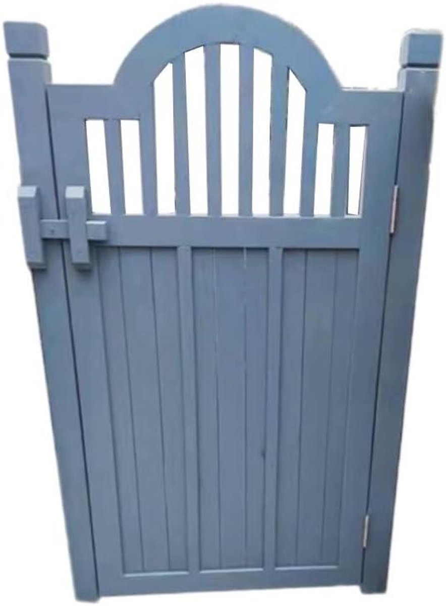 Houten Tuinpoort - Hek Scheidingswand - Buitenruimte Verfraaien - Vintage Gebogen Design -