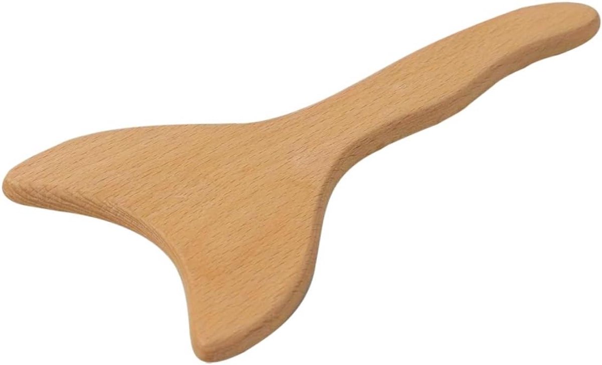 Houten schraapgereedschap - Gua sha bord - Spierontspanning bevorderen - Ergonomisch ontwerp - 2083 x 991 cm - Khaki