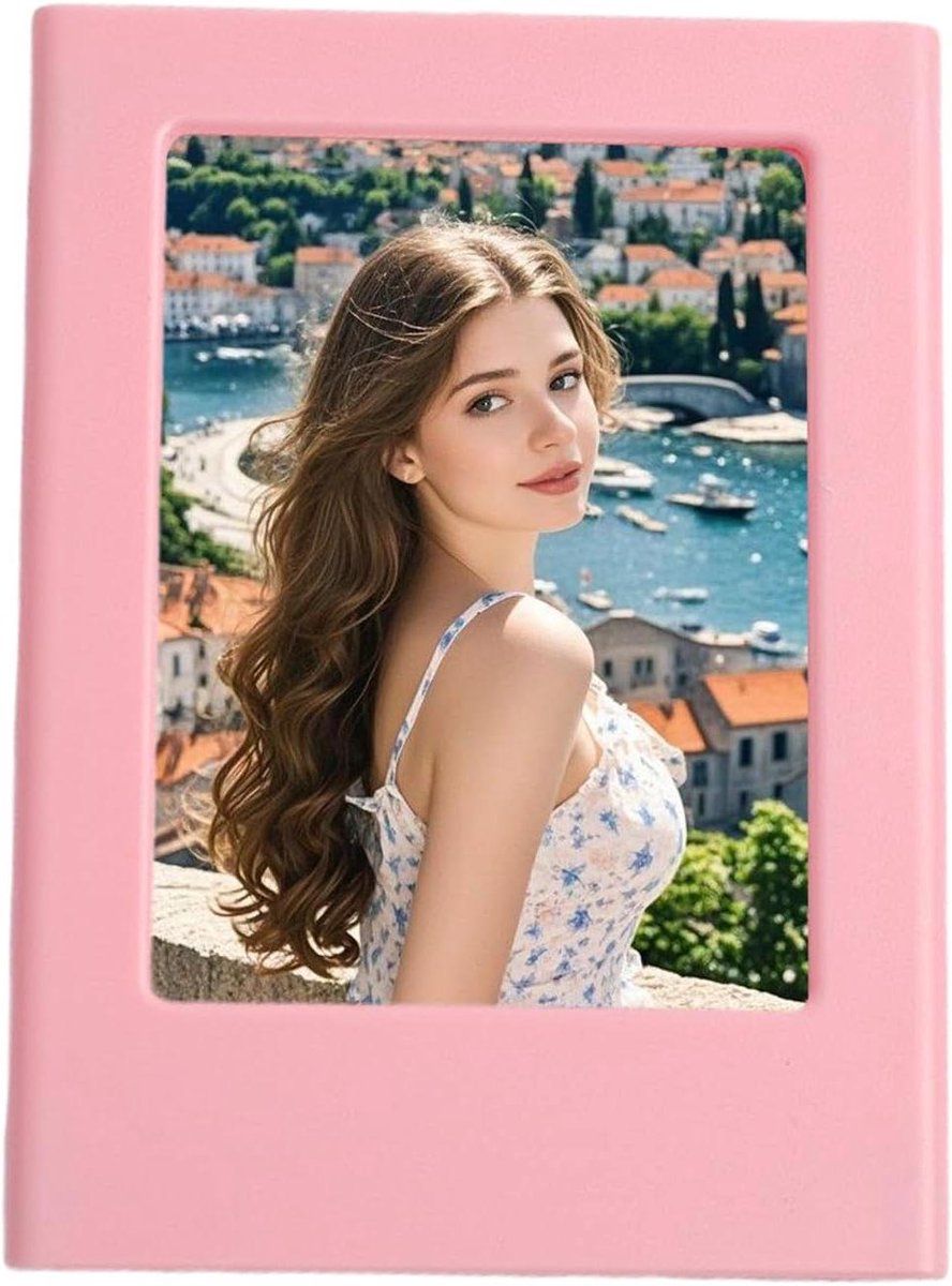 Magnetische Fotolijst - Koelkast Decoratie - Herinneringen Tonen - Robuust ABS Materiaal - 10 x 8 cm - Roze