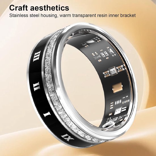 Smart Ring - Slimme - Slaapmonitoring Hartslag en Bloeddruk - Technologie van Smart++) — afbeelding 2