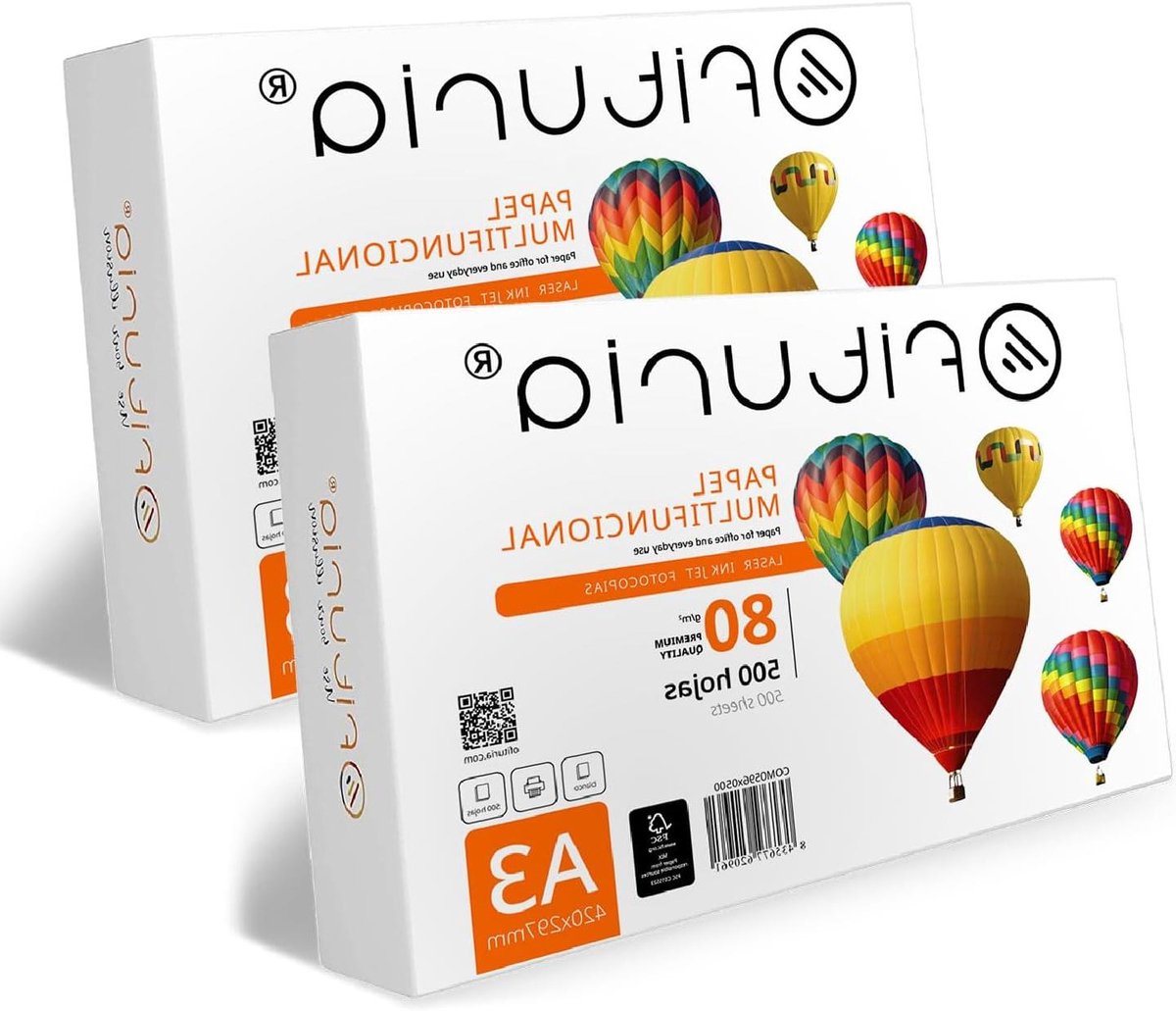 Multifunctioneel Papier - Printer Kopieerpapier - Professioneel Printwerk - Gladde Afwerking - A3 1000 Vel - Wit