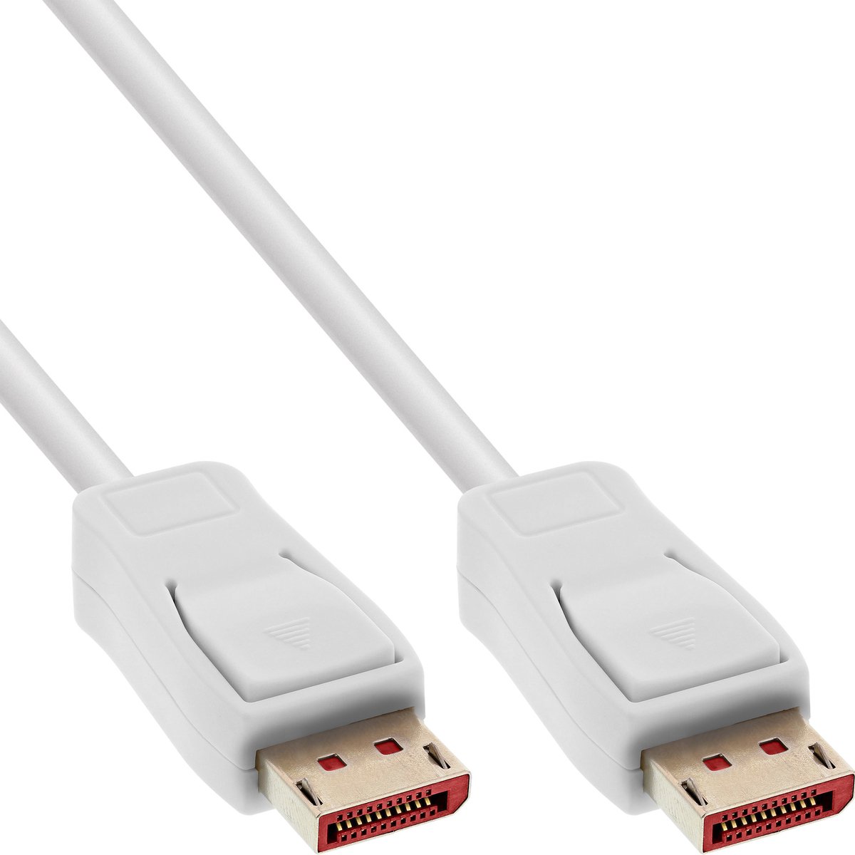 InLine® DisplayPort 1.4 kabel, 8K, wit, vergulde contacten, 2m