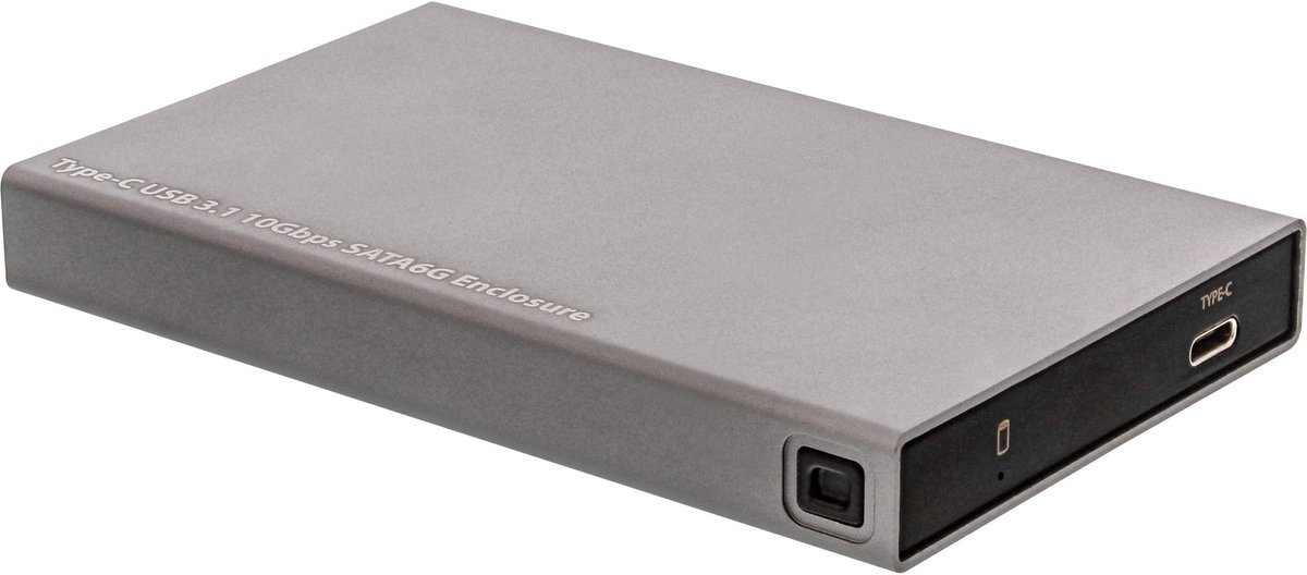 InLine® USB 3.1-behuizing voor 6,35 cm (2,5) 6G SATA HDD / SSD, USB-C female