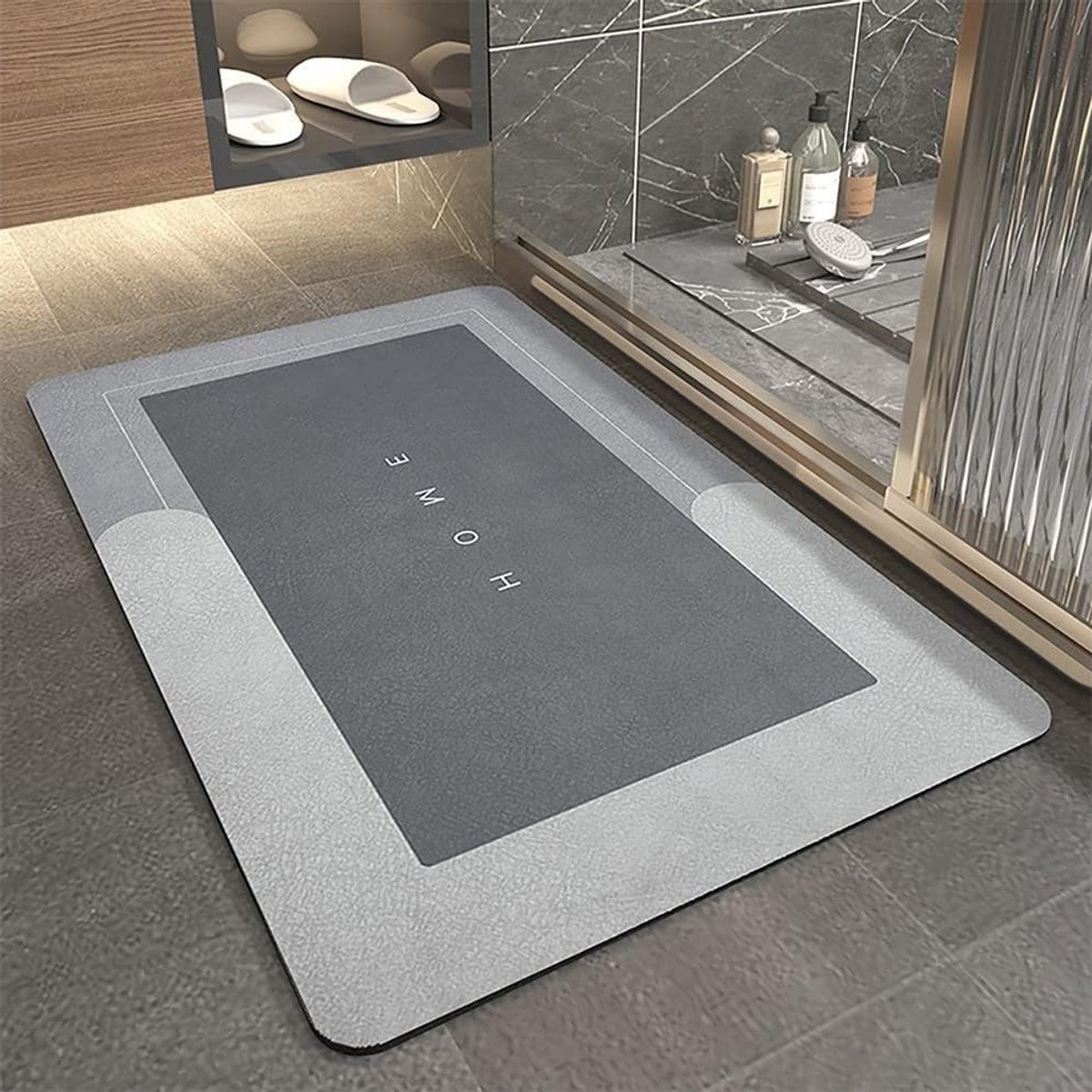 Super Absorberende Vloermat voor Badkamer, Vuilopnemende Mat, Geheugenfoam en Antislip Microvezel Mat