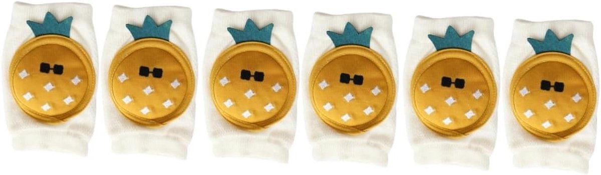 Baby Kniebeschermers - Kruipbeschermers Baby - Bescherming Knieën - Ademend Katoen - 12x8 cm - Meerdere Kleuren