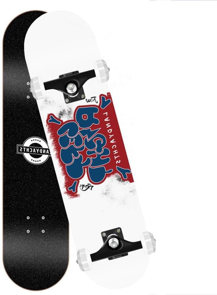 Skateboard Compleet board Trucs en skatepark Dubbele kicktail 31 inch