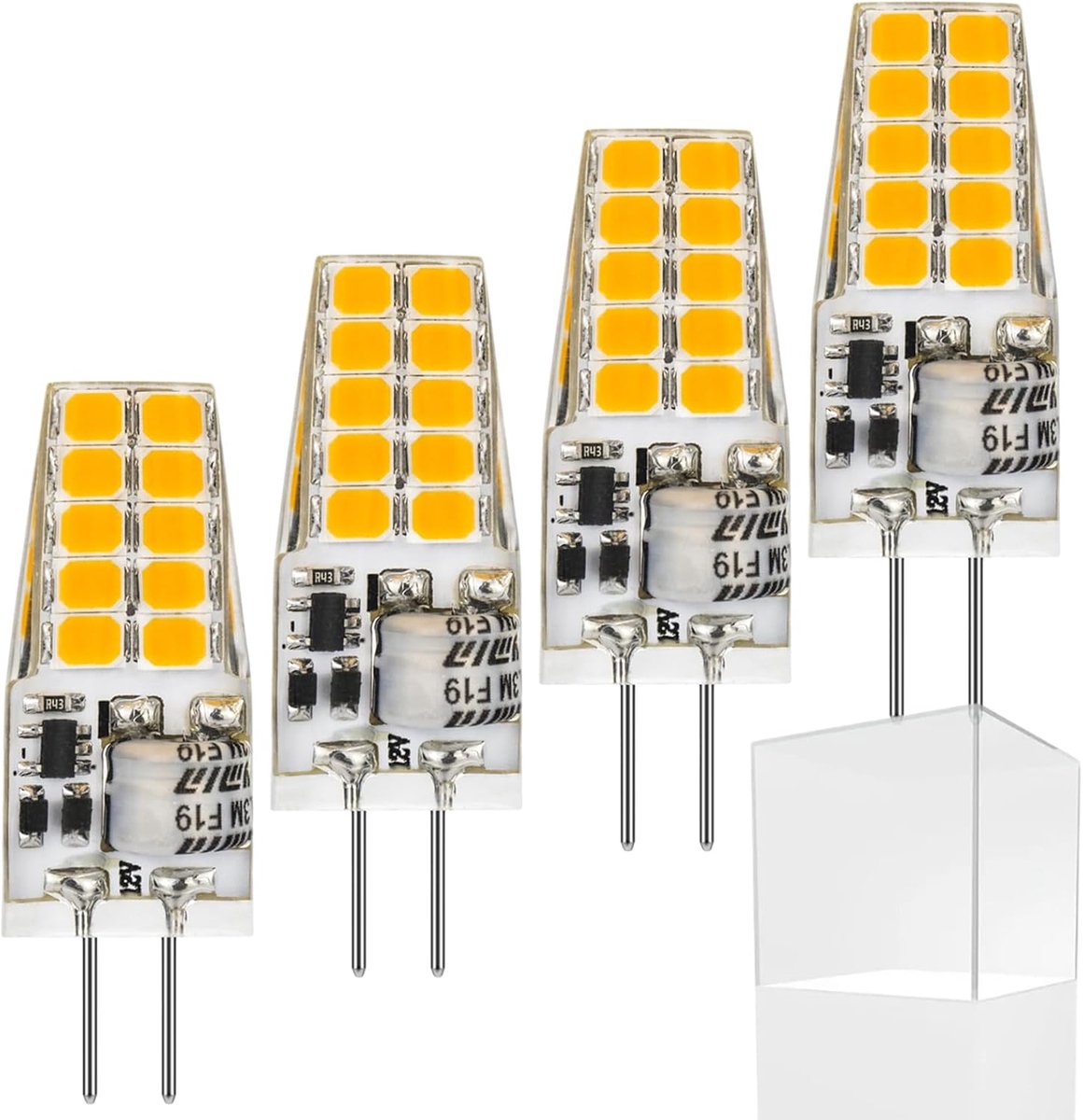 Bi-Pin Lampen - G4 Lampjes - Sfeervolle Verlichting - Energiebesparend - 4 Stuks - Daglicht