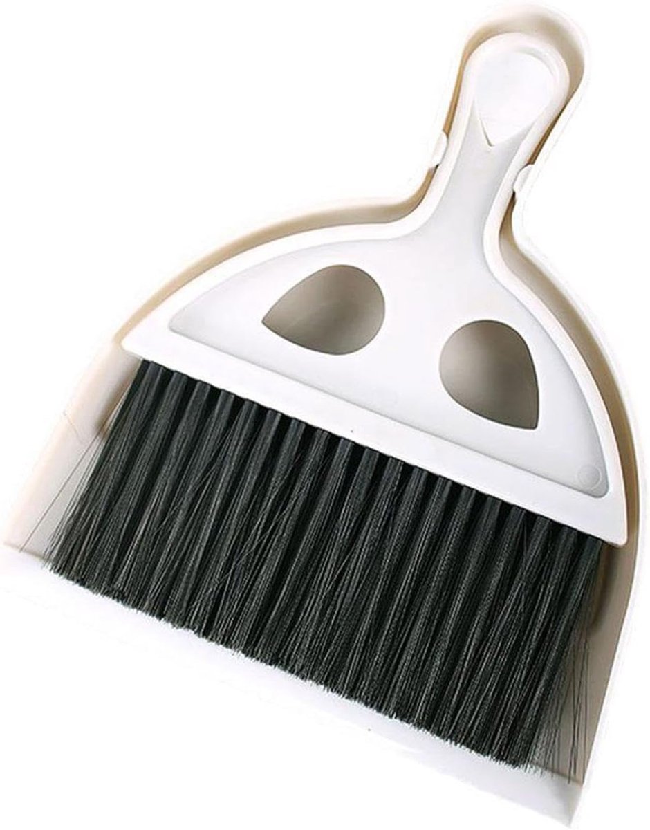 Mini Bezem Stoffer - Kleine Set - Snelle Schoonmaak - Compact Ontwerp - Niet Gespecificeerd - A