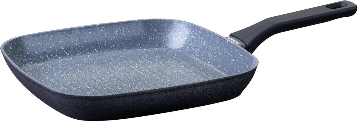 Grillpan 28 cm Keramische Coating PFAS-vrij Voor Alle Warmtebronnen Inclusief Inductie