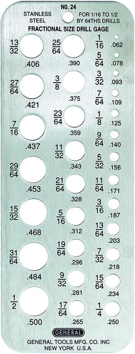 Boormaatmeter Set (24 Delen) voor Hobbymatig Gebruik