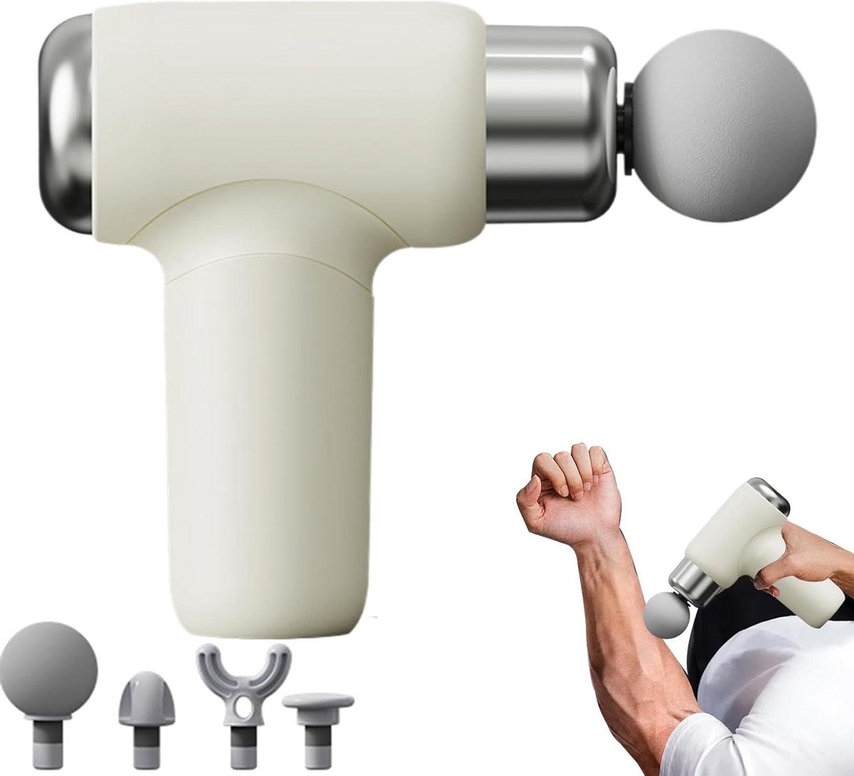 Elektrische Spier Stimulator - Percussie Massager - Spier Herstel - 6-traps Aanpassing - 17 x 14 x 6 cm - Zwart