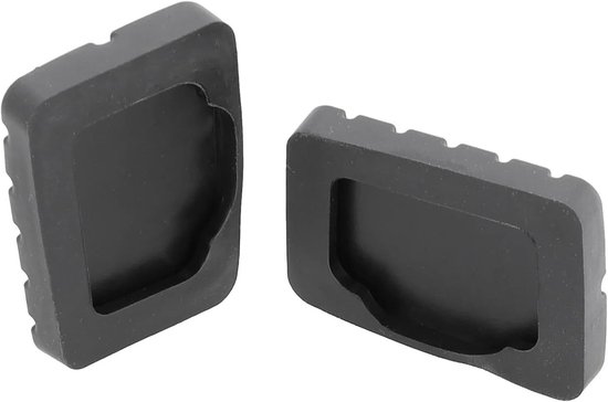 Pedaalhoezen Set - Rem en Koppeling - Verbeterde Grip - Antislip Rubber - 2 Stuks - Zwart — afbeelding 5