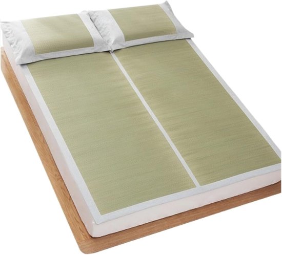 Zomer Slaapmat - Koelende Mat - Warm Weer Comfort - Dubbelzijdig Ontwerp - Tot 1.8 x 2 m - Natuurlijk — afbeelding 2