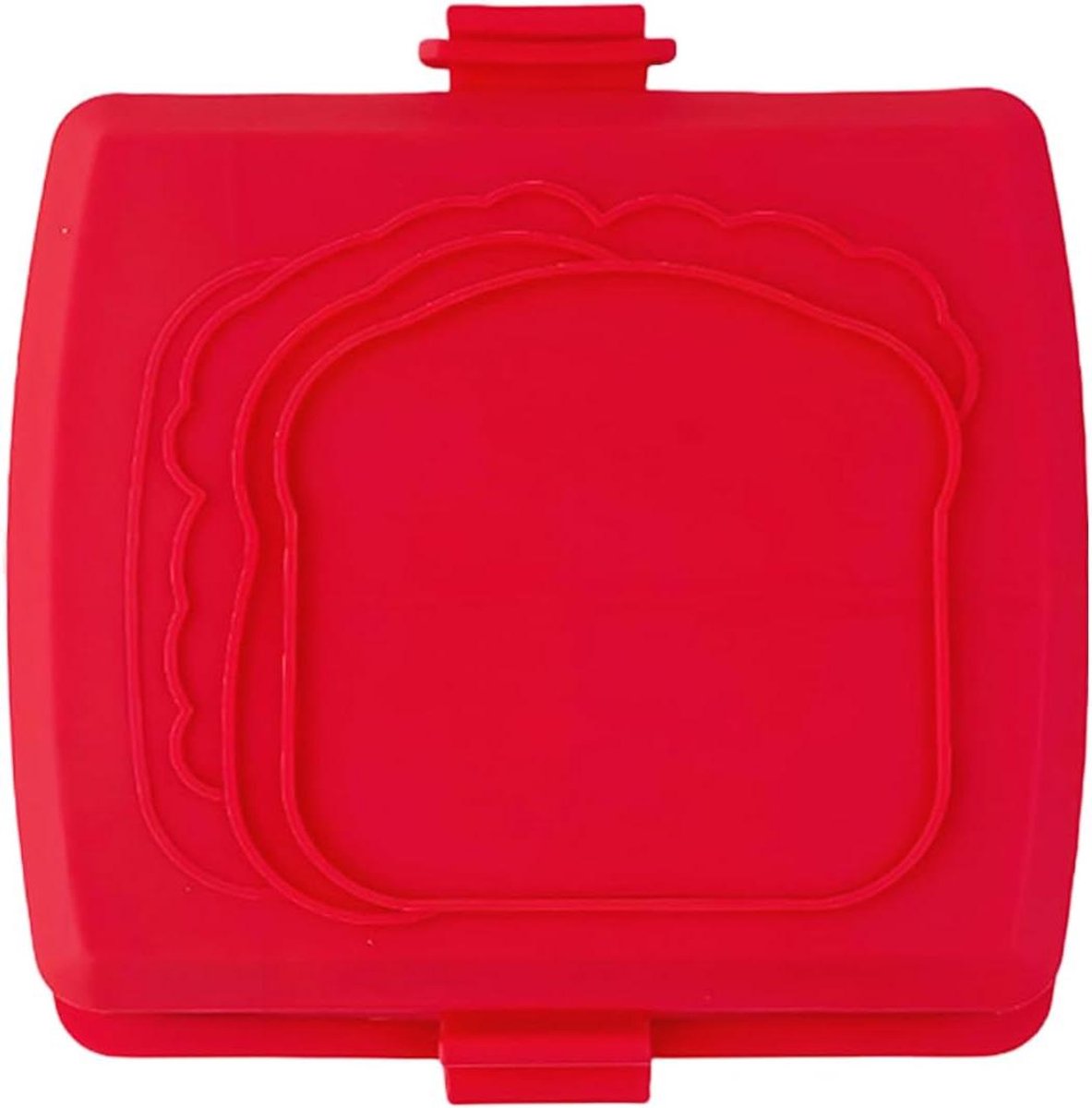 Magnetron Sandwichmaker Panini Maker Snelle Maaltijden Antiaanbaklaag 4x17x4 cm Rood