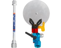Verfspuit Accessoire - Randgeleider Tool - Strakke Randen Spuiten - Verstelbare Kop - 10 Inch Paal - Zwart