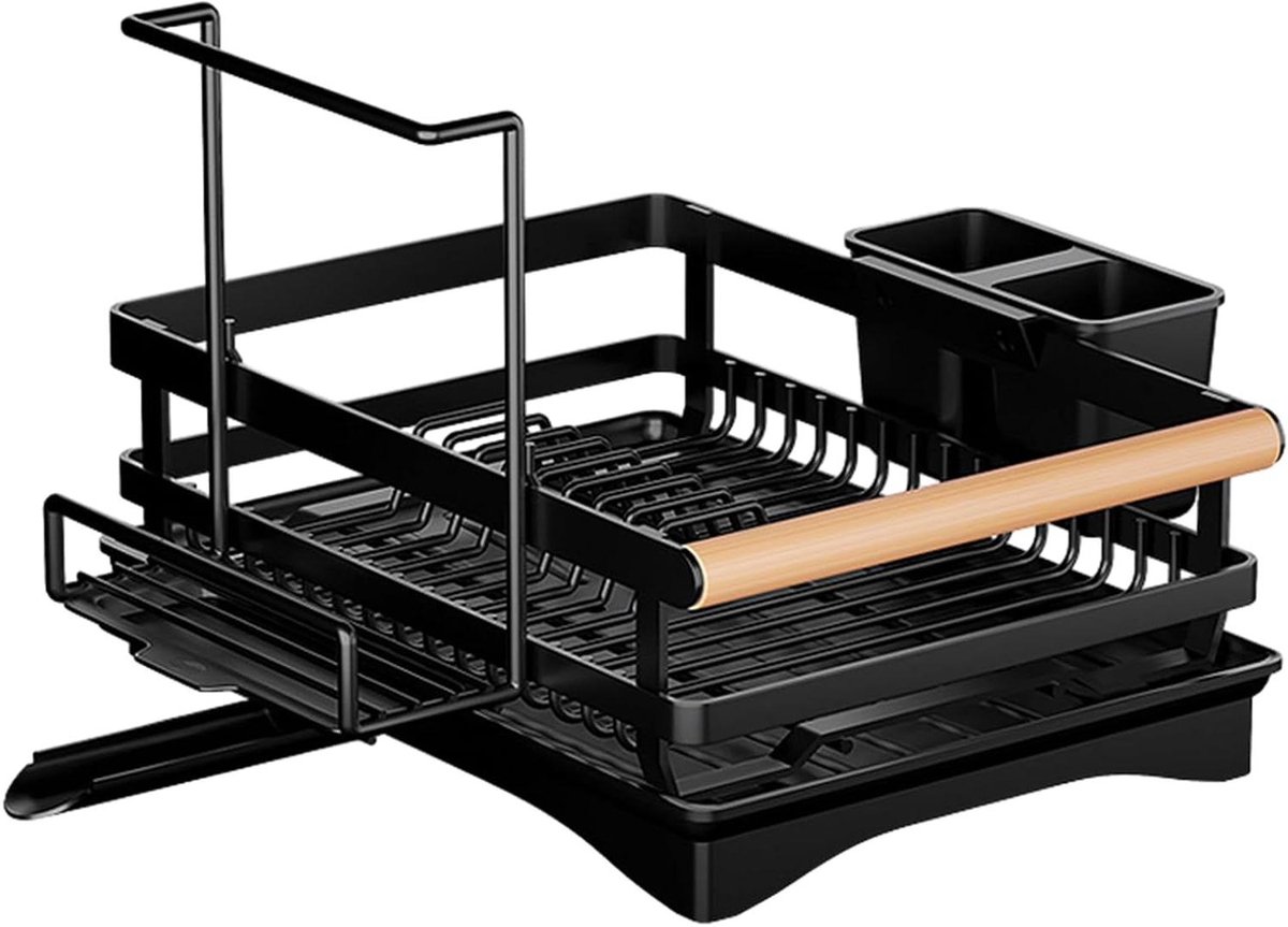 Afdruiprek met gebruiksvoorwerpenhouder voor de keuken