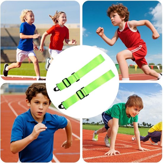 Armzwaai Trainer - Trainingsbanden Hardlopen - Atletiek Techniek Verbeteren - Simuleert Natuurlijke Beweging - Verstelbaar 27-30 cm - Groen — afbeelding 4