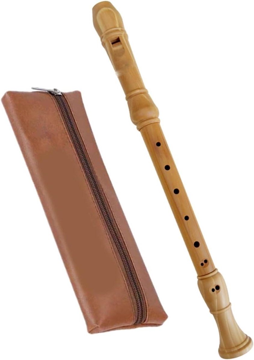 Houten Blokfluit - Altblokfluit F - Muziek Maken - Engelse Vingerzetting - 48 cm - Houtkleur