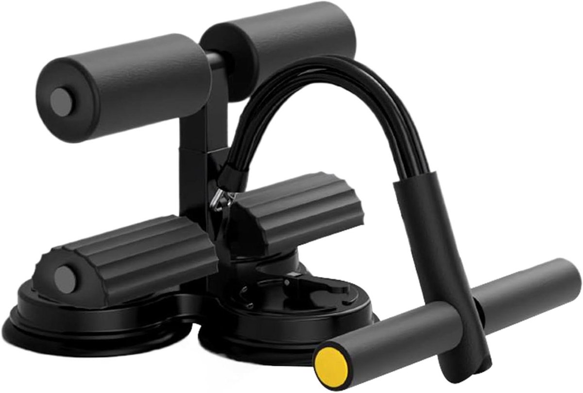 Sit-up Assistent - Buiktrainer Hulp - Kracht Training - Verstelbare Hoogte - 27.5 cm - Zwart
