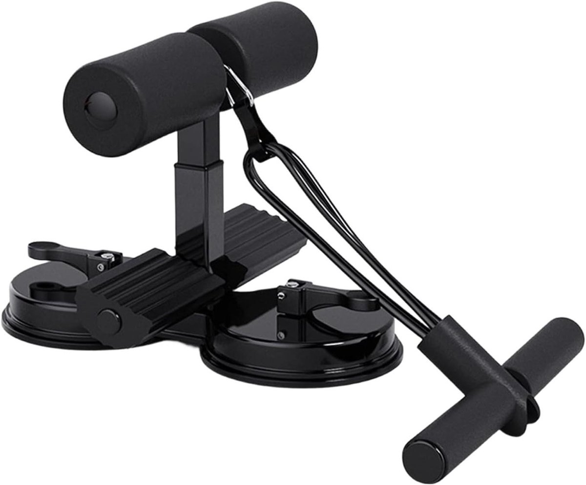 Sit Up Rod Helper - Buiktrainer - Buikspier Training - Snelle Opstelling - 100kg Capaciteit - Zwart
