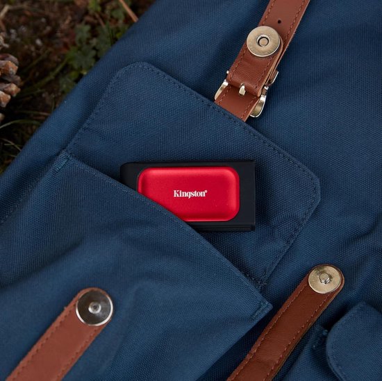 Externe SSD - Draagbare Opslag - Bestanden Back-uppen - Zakformaat Ontwerp - 2TB Capaciteit - Rood — afbeelding 3