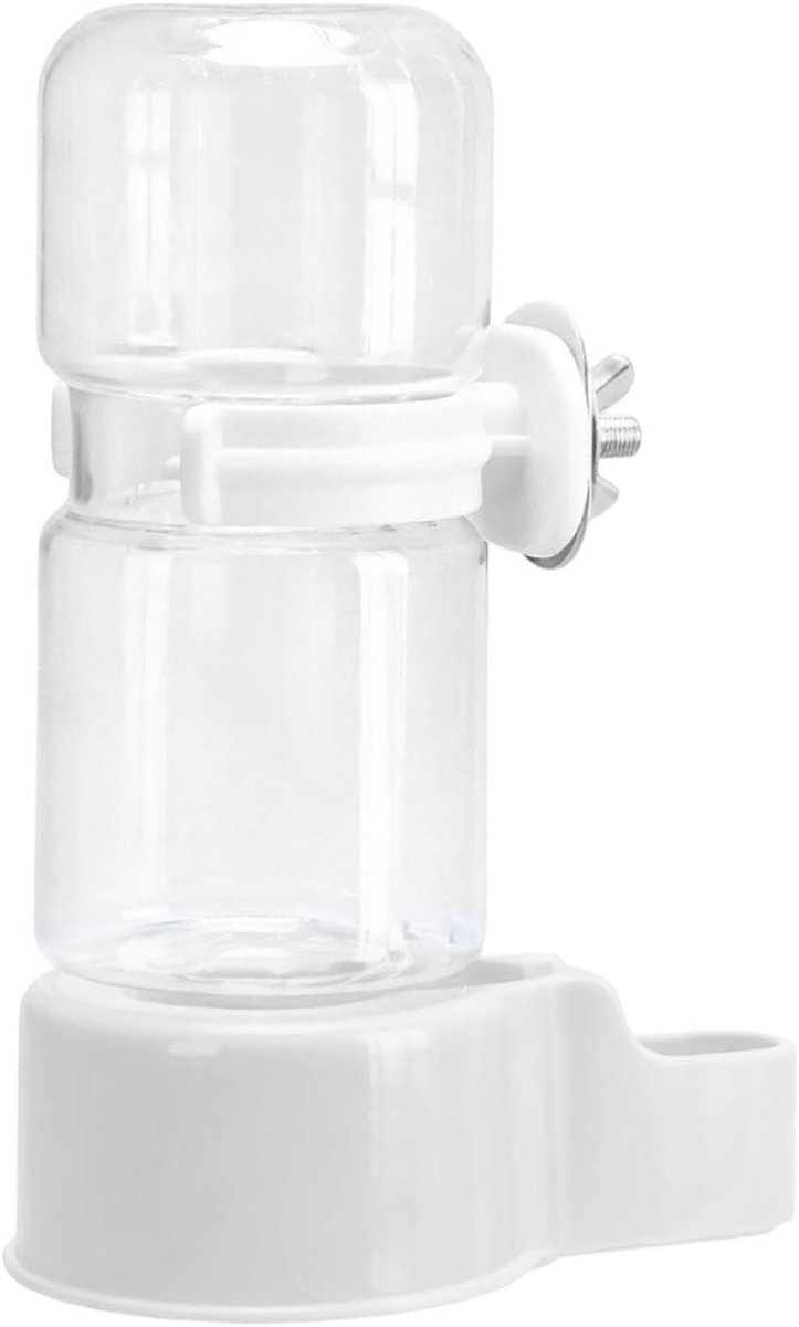 Vogelkooi Waterdispenser - Automatische Drinkbak - Vogels Hydrateren - Efficiënt Ruimtegebruik - 65 x 6 x 144 cm - Wit