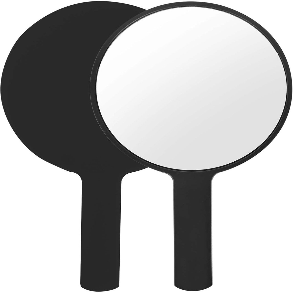 carmdering - Handspiegel - Professionele Handspiegel Met Greep - Cosmetica Spiegel - Hoge Resolutie Weerspiegeling - Ergonomisch Ontwerp - Verdikt PVC Kunststof - Lichtgewicht En Draagbaar - Ideaal Voor Reizen En Make-up - 1 Stuk