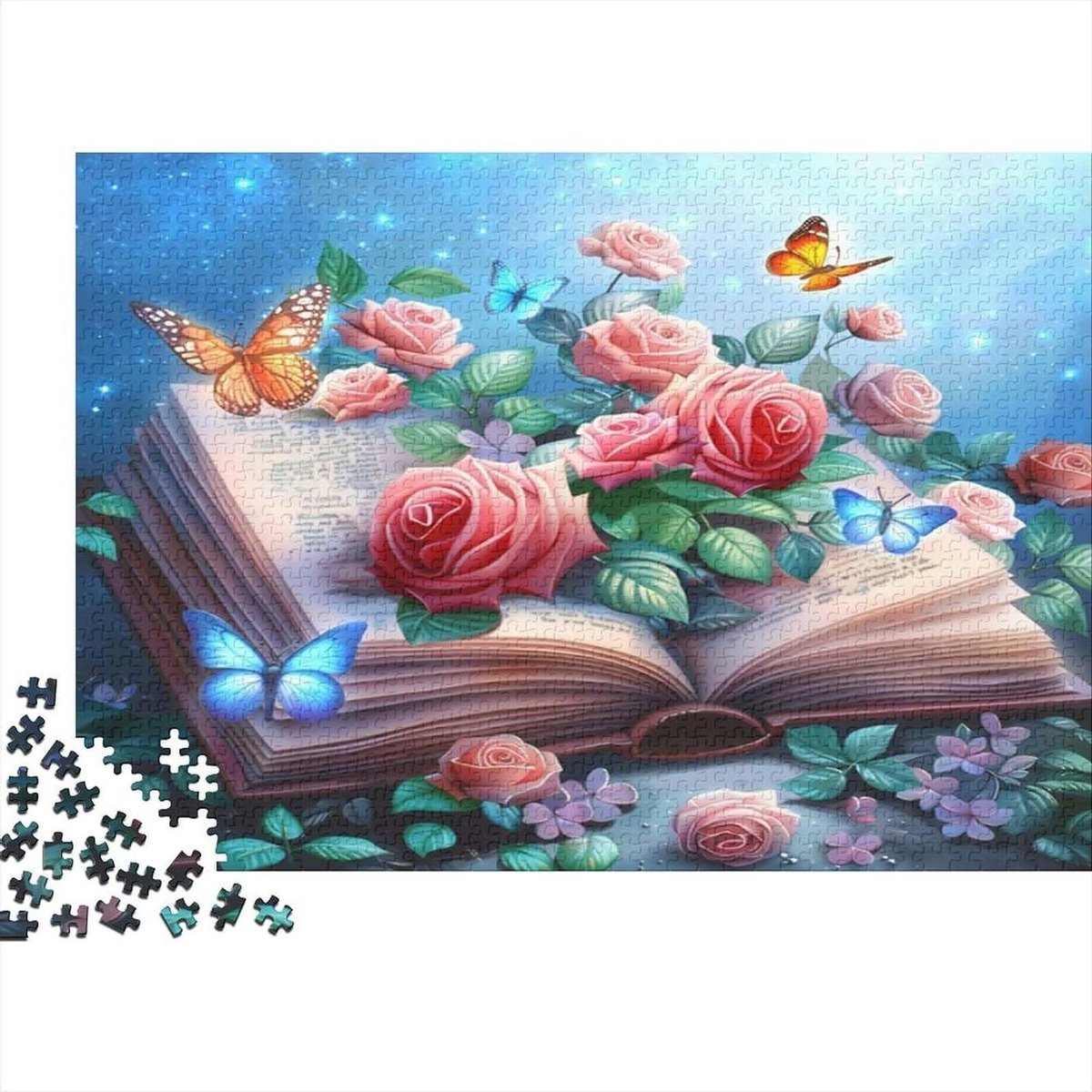 Puzzelboek Volwassenen - Legpuzzel - Ontspanning Thuis - Precisie Snijtechniek - 52 x 38 cm - Roze