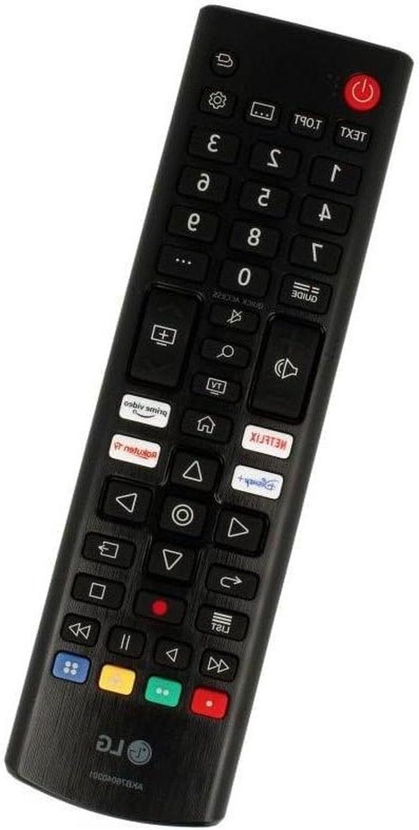 TV Afstandsbediening - Universele Bediening - Televisie Bediening - Directe Werking - 10 Meter Bereik - Zwart