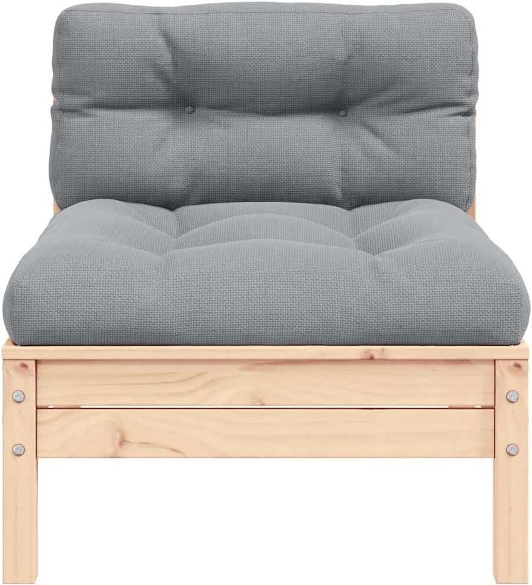 Modulaire Tuinbank - Houten Loungebank - Buiten Ontspannen - Flexibel Combineerbaar - 635 cm Breed - Bruin Grijs