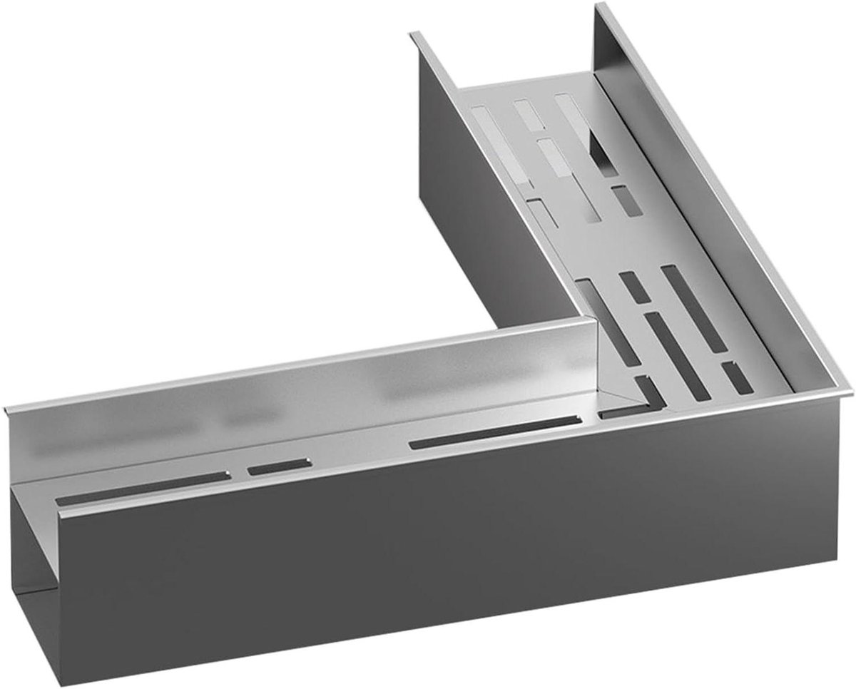 Afvoersysteem Grille - Geul Afvoer - Overtollig Water - Roestvrij Staal - 100 cm Lengte - Zilver